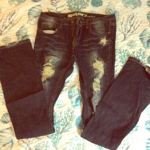 Machine Brand Skinny Bootcut Jeans